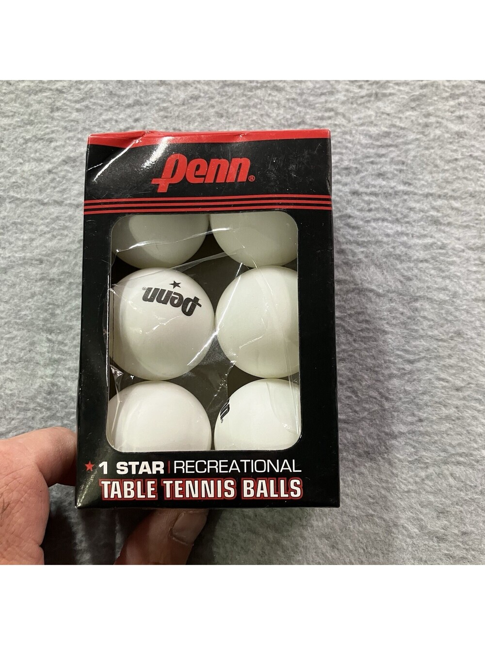 New Sealed Penn 1 Star Recreational Table Tennis Balls 6 Pack 40MM Ping Pong